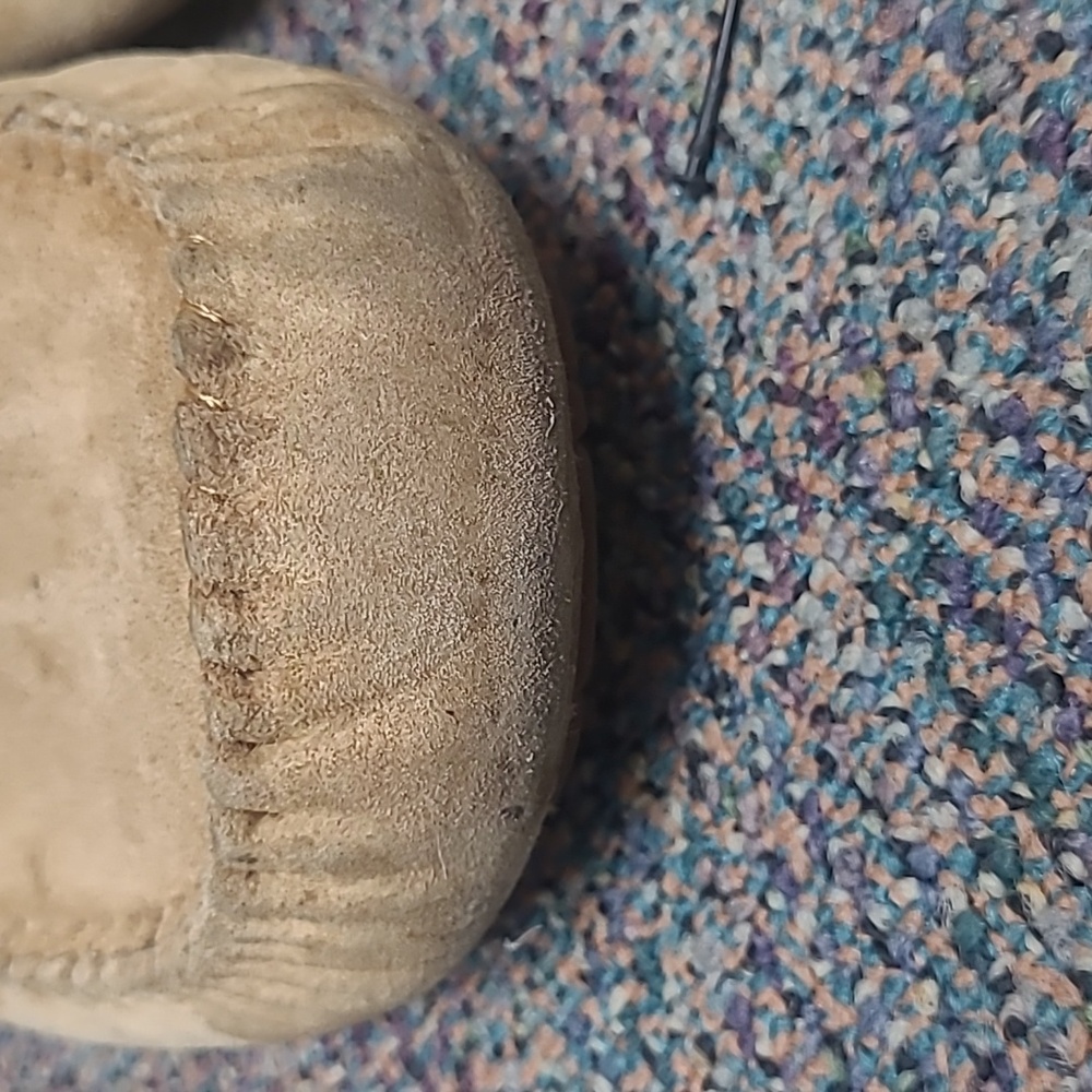 UGG Ansley Tan Suede Wool Moccasin Slippers - Picture 8 of 11